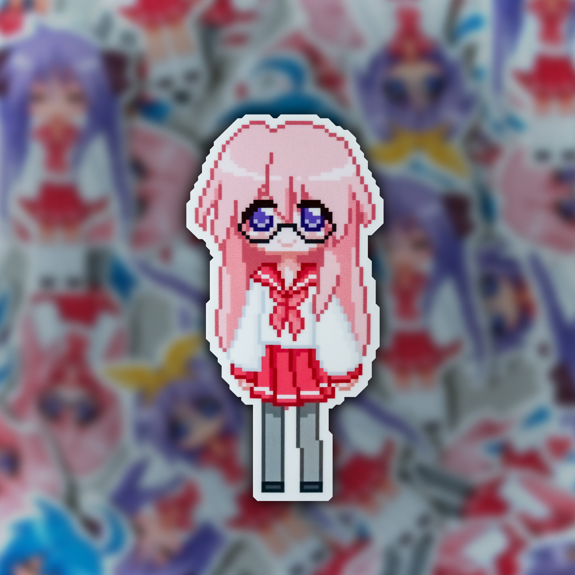 Lucky Star Pixel Style Vinyl Stickers - Etsy