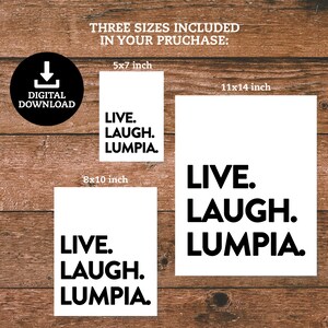Live Laugh Lumpia Wall Art Digital Download - Etsy
