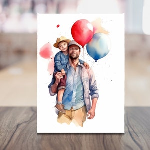 Download digital - Forever Bond: um cartão sentimental do Dia dos Pais celebrando a conexão inquebrável entre pai e filho