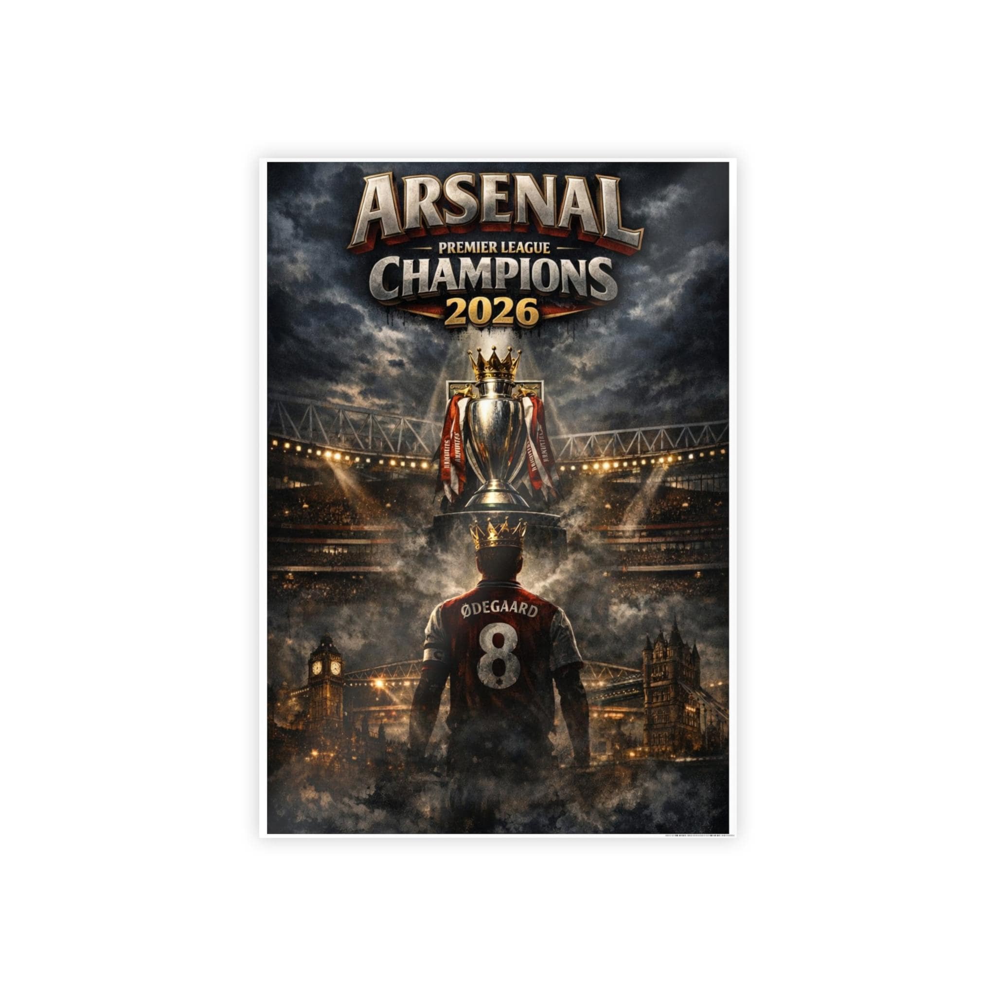 Arsenal Premier League Champions 2025-2026 Gloss Poster - Etsy