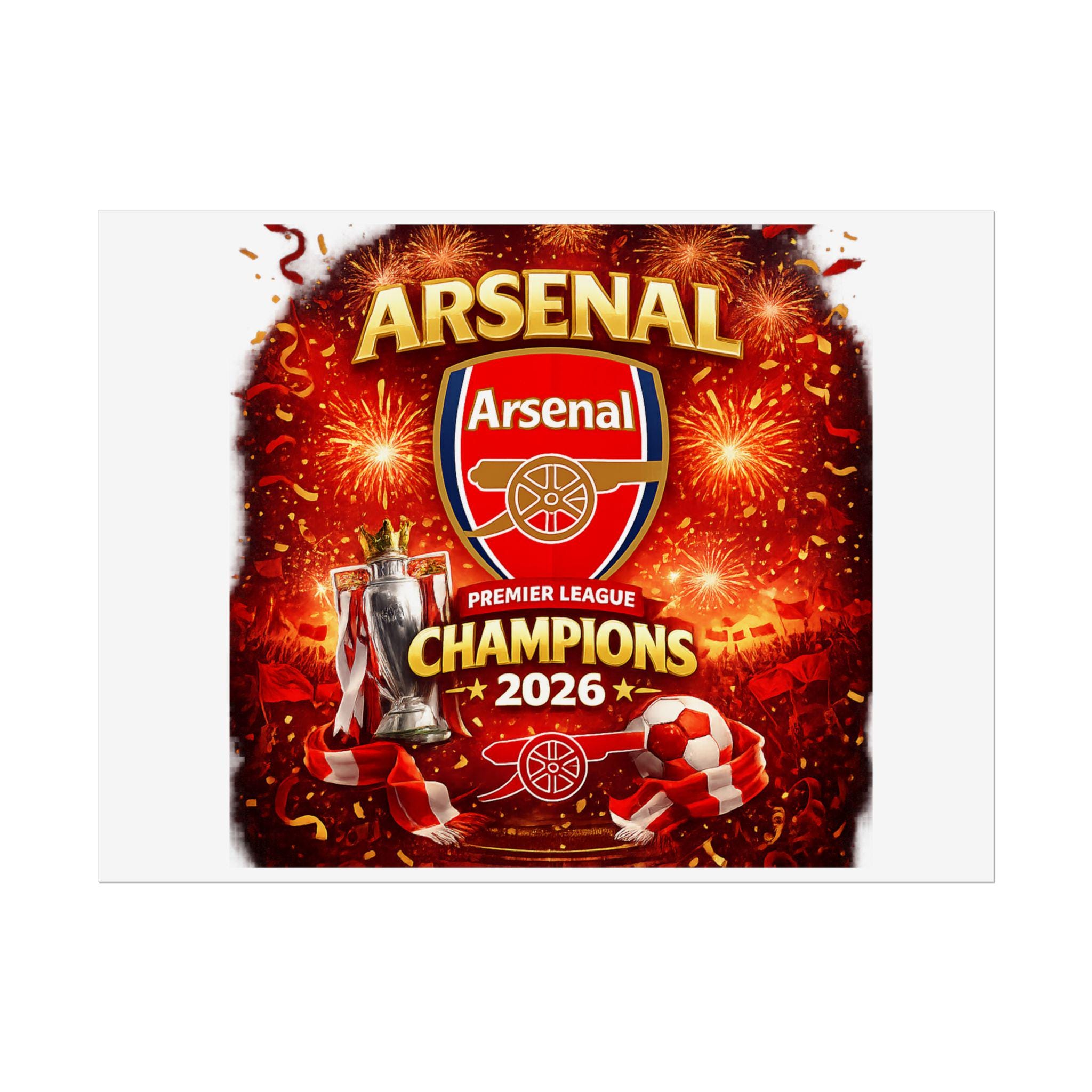 Arsenal Premier League Champions 2025/26 Rolled Poster | Football
