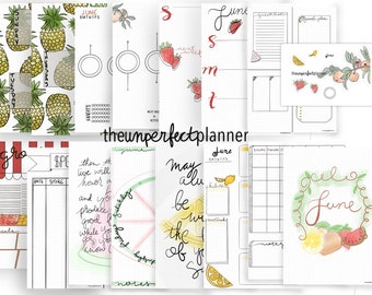 June Bullet Journal | Calendar | Digital Planner
