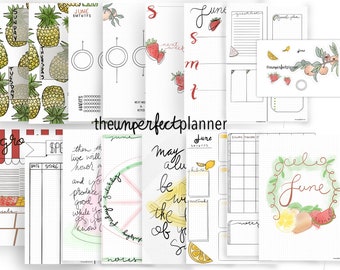 Bullet Journal van juni | Kalender | Digitale Planner