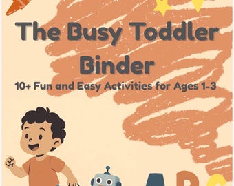 Busy Toddler Binder – Homeschool Learning Activities (PDF Pattern)