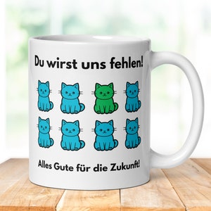 Farewell gift colleague or colleague | Motif &quot;Team Cats&quot; | Job change colleague or colleague | Farewell gift