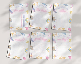 90's Bachelorette Games l Printable Bach to the 90s Template l Unique Retro Game l Hen Party Clean Fun Canva Download Bride Wedding Bridal
