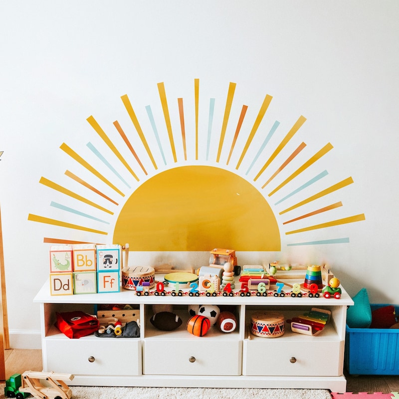 Rainbow Wall Decal - Etsy