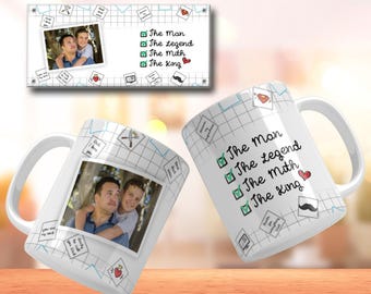 The Man The Legend The Mith Worlds Best Dad Mug Png Designs For Fathers Day Mug Wrap Best Dad In World Template Wrap Around Best Dad Ever