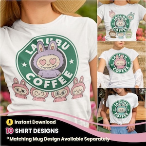 Labubu T シャツ デザイン Labubu PNG バンドル La Bubu 昇華デザイン Diseño Camisa Camiseta Labubu バンドル Labubu シャツ PNG Labubu かわいいシャツ