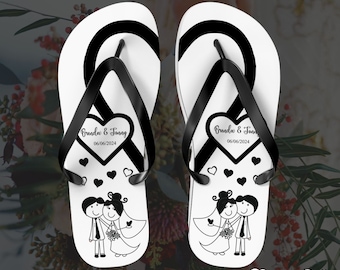 Wedding Flip Flops For Guests Png Bridesmaids Slippers Bridal Shoes Png Sublimation Design Bride Slippers Summer Custom Flipflop Wedding Png