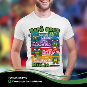Playera Arte Superheroes Cartoon Character Dia Del Padre Mejor Papa del Mundo Super Papa Png Diseño Camiseta Dia De Los Padres Español Shirt