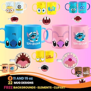 Sjablonen met mondbodem sublimatiemokken tekenfilms Pantillas Con Boca Parte Inferior Tazas Caricaturas Dientes Divertidas Mokontwerpen, png PNGEgg