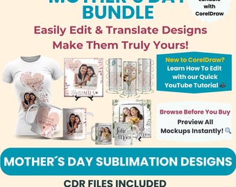Dia De La Madre PNG Designs Feliz Dia De Las Madres Mothers Day Mug Wrap Spanish Mothers Day Mug Template With Picture Envoltura Taza Corel