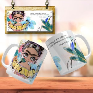 Frida Quotes Spanish Mug Wrap Frida Mug Design Intente Ahogar Mis Dolores Frida Kahlo Png Frida Coffee Mug Png Mexican Mug Wrap Mexico Freda