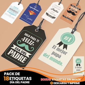 Etiquetas Dia Del Padre Feliz Dia Del Padre Printable Tag Fathers Day Tags In Spanish Feliz Dia Del Padre Papi Etiqueta Regalo Imprimible