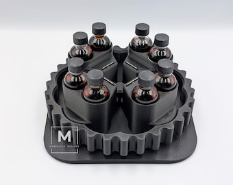 Bourbon Lover Gift | Spinning Whiskey Flight Board | Custom Blind Tasting Carousel | Glencairn Holder | Gifts for Him & Groomsmen