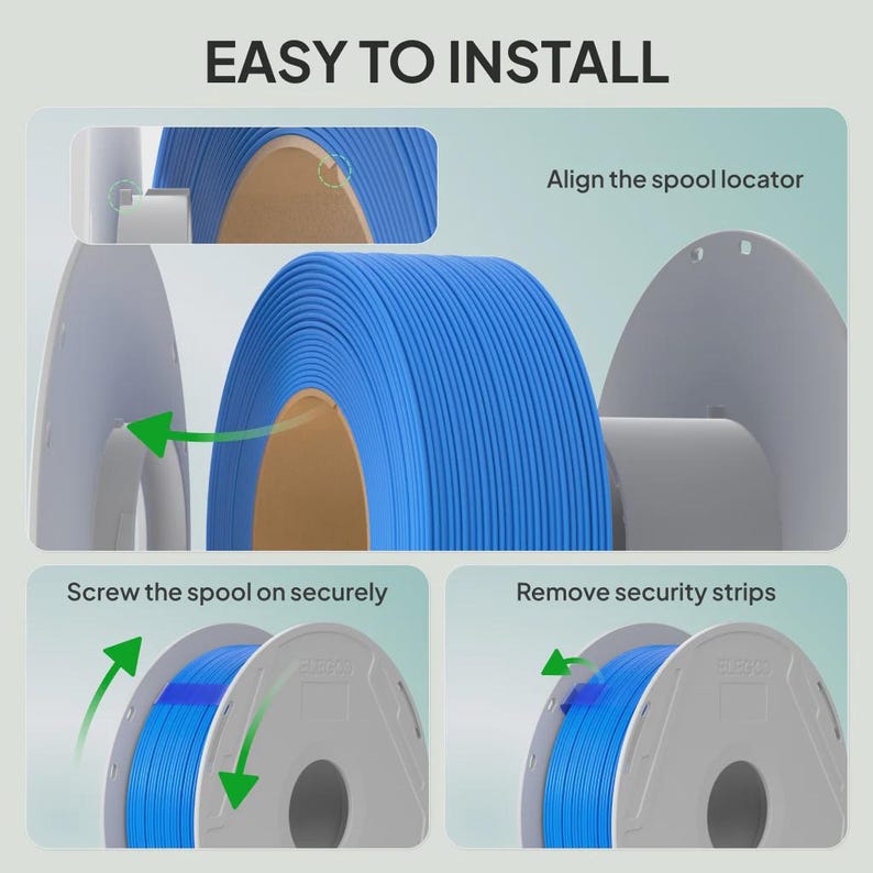 Secure Filaments Bambu Lab Compatible Reusable Filament Spool for 1kg Refills | Eco ...
