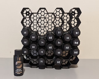 DANGER JONES Toner Holder | Stackable & Wall-Mount Salon Organizer for Hair Dye Bottles