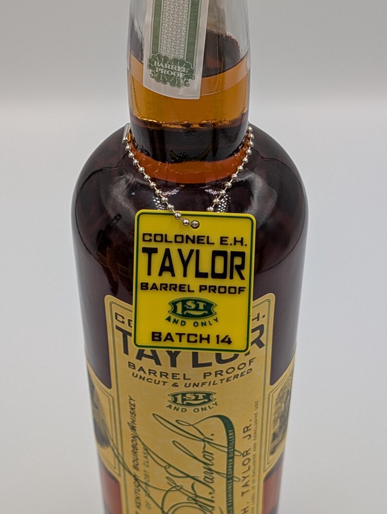 Colonel E.H. Taylor Bottle Tags | Small Batch, Single Barrel, Straight ...