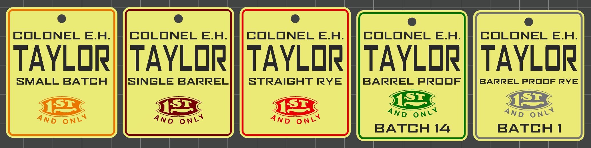 Colonel E.H. Taylor Bottle Tags | Small Batch, Single Barrel, Straight ...
