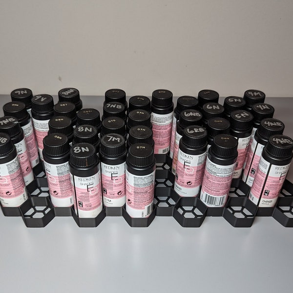Redken Shades EQ Bottle Trays | 2oz, 33 mm bottles | SHORT Version 5/8 Inch tall | Made to Order