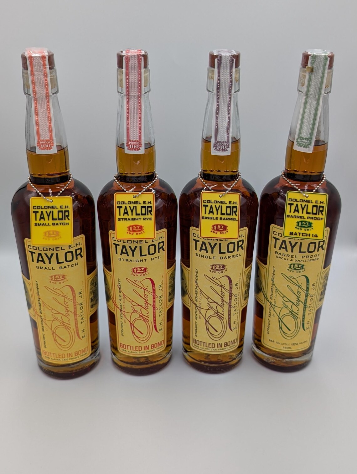 Colonel E.H. Taylor Bottle Tags | Small Batch, Single Barrel, Straight ...