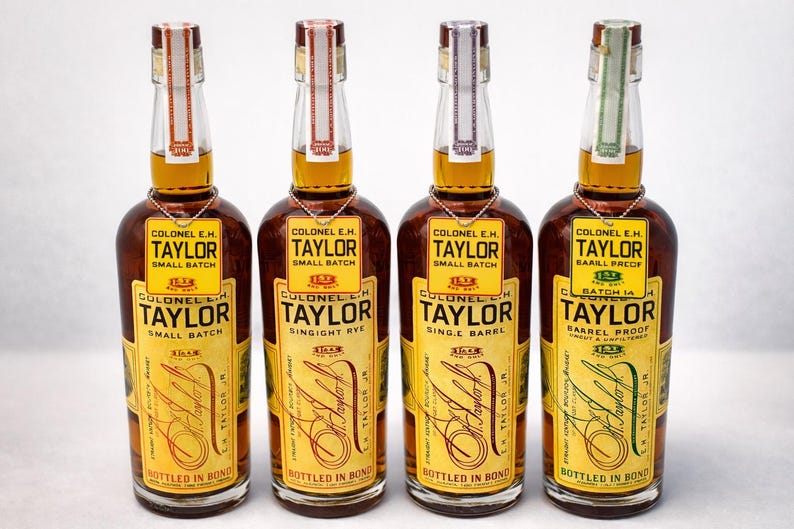 Colonel E.H. Taylor Bottle Tags | Small Batch, Single Barrel, Straight ...