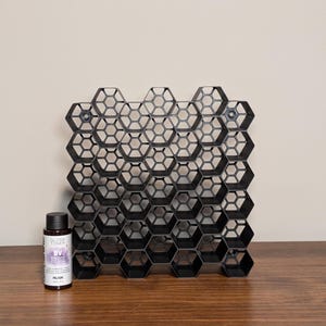 RUSK Gloss Toner Holder | Stackable & Wall-Mount Salon Organizer for Hair Dye Bottles