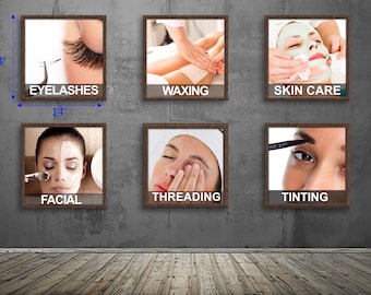 Wall Posters 2’x2’ beauty brows services