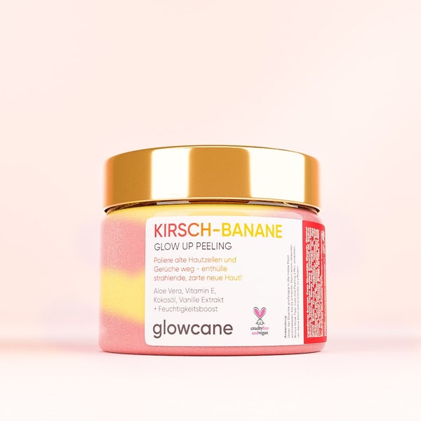 Glow Up Peeling - Kirsch-Banane - Für dich handgemacht in Deutschland