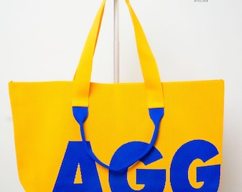 AGGIE. Tote Bag | Oversized Carryall | Travel & Campus Bag