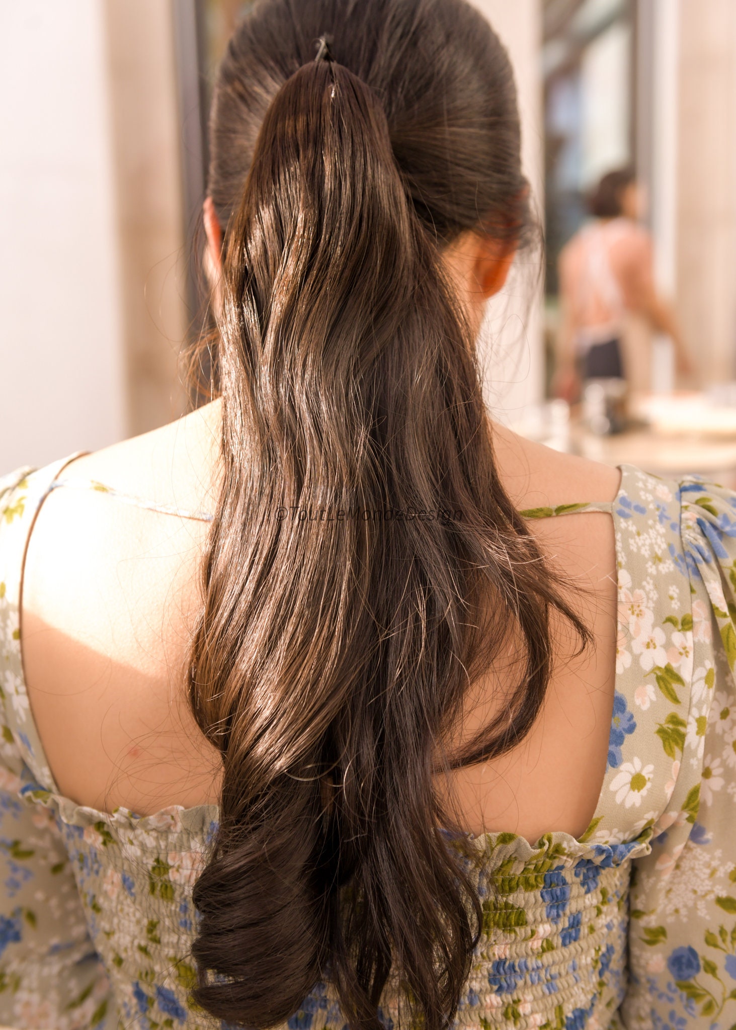 Curly Wavy Ponytail Hair Extensions | Festival hair extensions | Ponytail Clip Hair Extension | Handmade | Human Hair Look Feel | Coachella