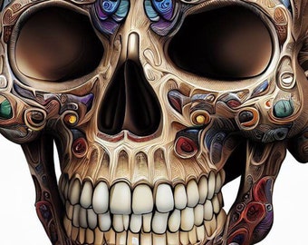 Libro para colorear para adultos con calaveras: ¡20 páginas!