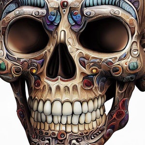 Skulls Adult Coloring Book- 20 Pages!