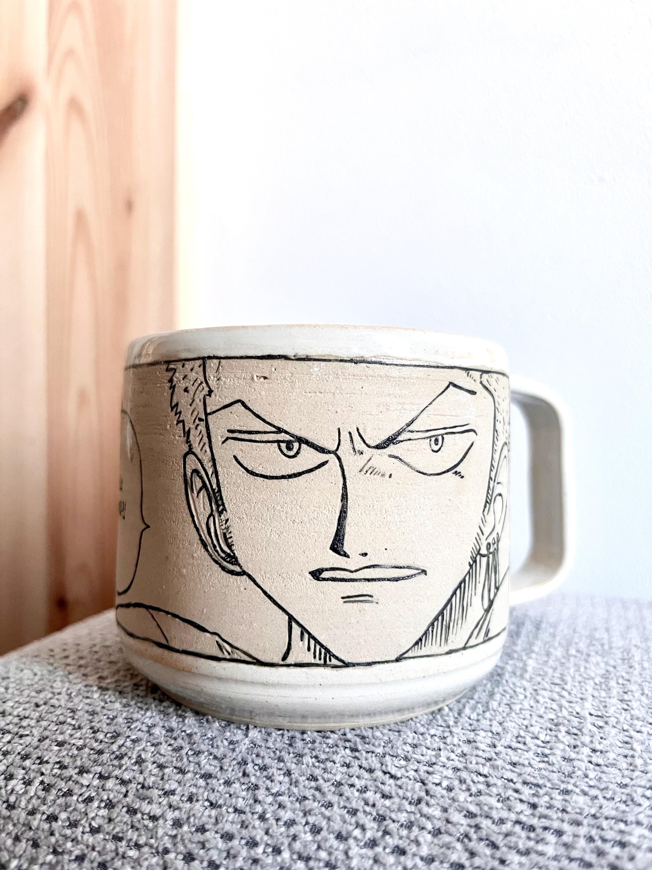 One Piece Roronoa Zoro Mug Hand Painted - Etsy