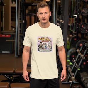 Boogie to the Buffet T-Shirt | Funny Wedding Reception Shirt | Dance Your Way to the Buffet Party Tee