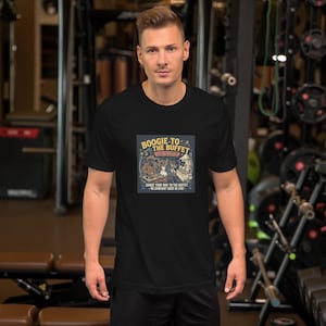 Boogie to the Buffet Cowboy T-Shirt | Black Western Wedding Shirt | Funny Country Dance Party Tee