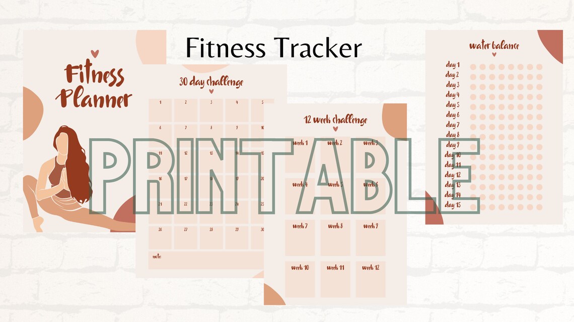 Activity Exercise Tracker Fitness Tracker Activity Tracker Workout Tracker Progress Chart Fitness ...