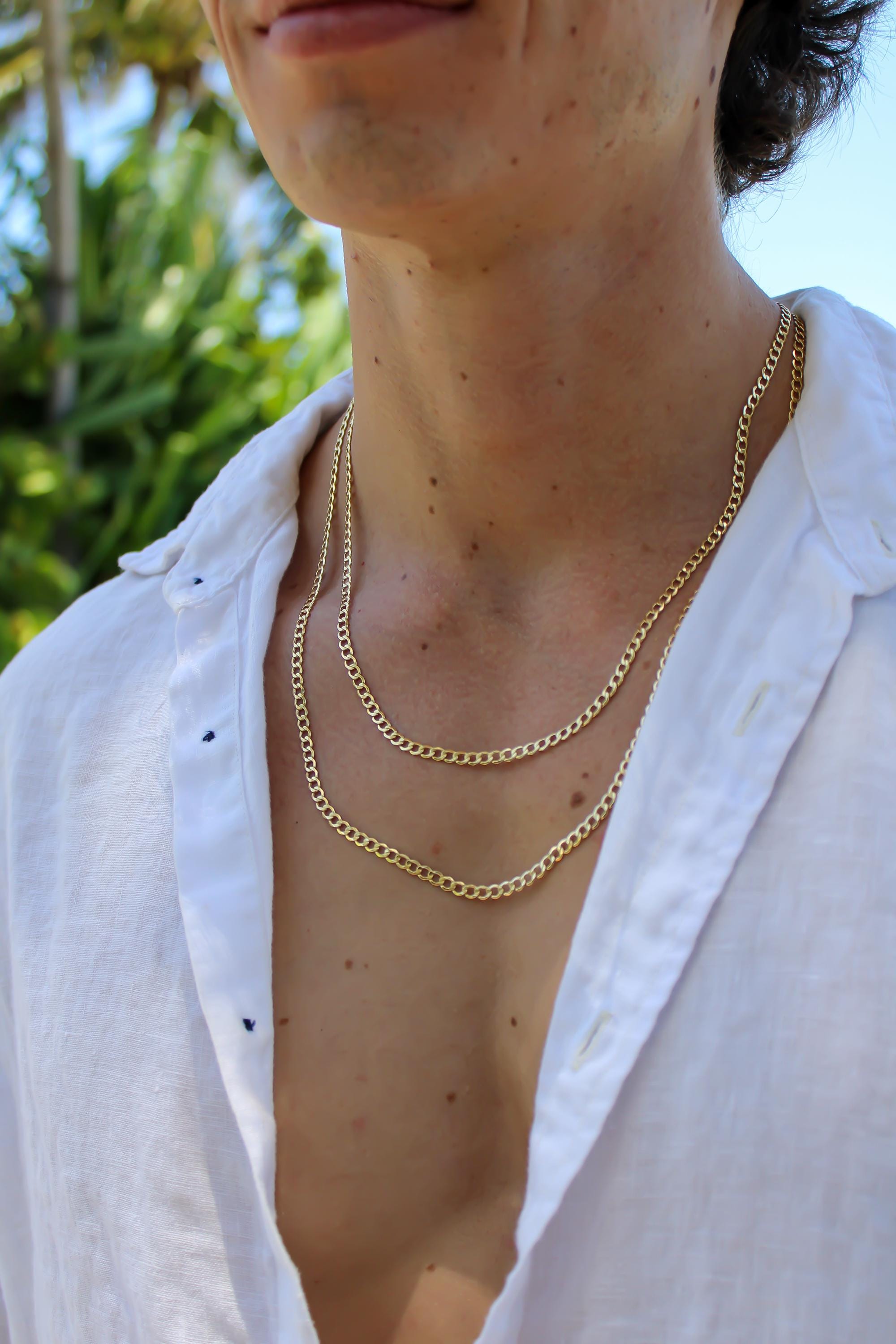 14k SOLID Gold Miami Cuban Curb Link 4mm 4.5mm Chain Thick 