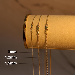 14k SOLID Gold Miami Cuban Curb Link 1mm 1.2mm 1.5mm Chain Necklace 16" 18" 20" 22" 24" Unisex Adult, Authentic Solid 14K Gold Lobster Clasp image 2