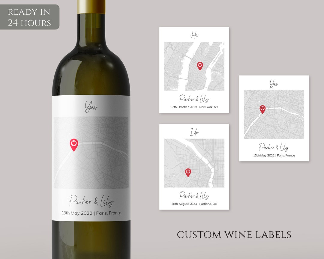 Wine Labels Collection hi. Yes. I Do, Custom Wine Labels, Last Minute