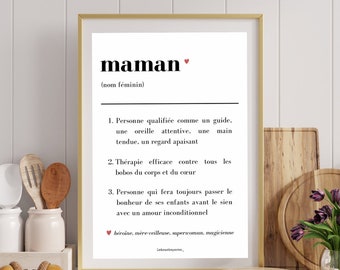 Mom definition poster - Mother's Day gift