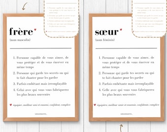 Poster definition brother and/or sister