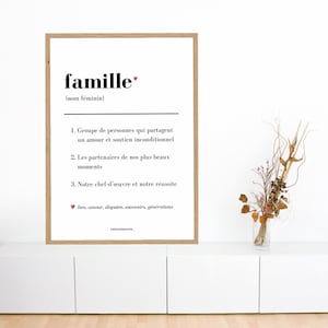 Poster mit Familiendefinition