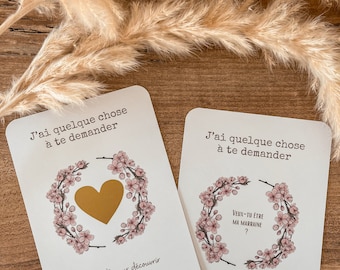 Carte à gratter personnalisée - Annonce parrain / marraine