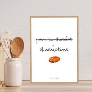 Affiche chocolatine - décoration murale