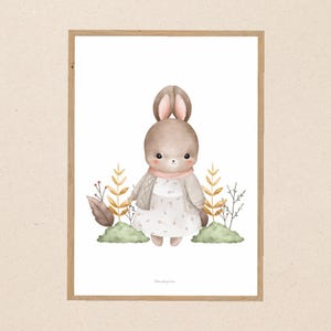 Póster decoración infantil - Conejo