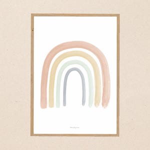 Affiche décoration enfant - Arc-en-ciel / Rainbow