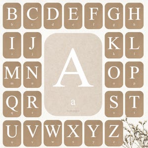 Alphabet Card - Minimalist Decorative Card