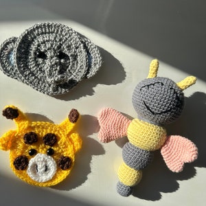 amigurumi rattle toy butterfly